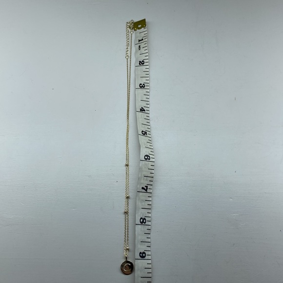 Yellow Gold Vermeil “C” Monogram Necklace - Picture 5 of 8